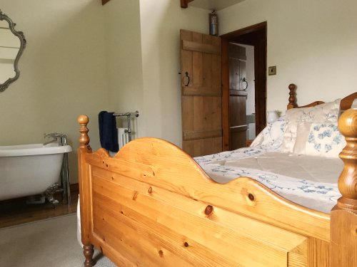 The Double Bedroom with its feature bath